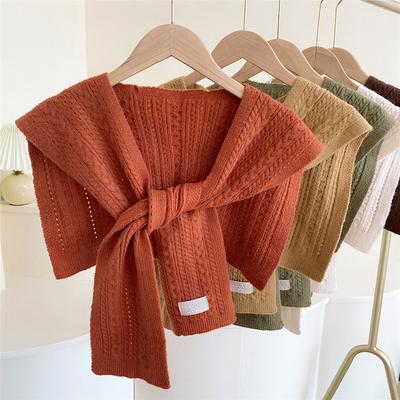 Eșarfă nouă pentru umăr, șal, guler fals pentru femei, eșarfă de protecție pentru umeri, cu aer condiționat, decorare pentru camisole, combinată cu nod de protecție a gâtului