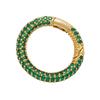 ZHUKOU Round spring clasp hooks cubic zirconia crystal clasp hooks for DIY necklace jewelry accessories supplies VK123