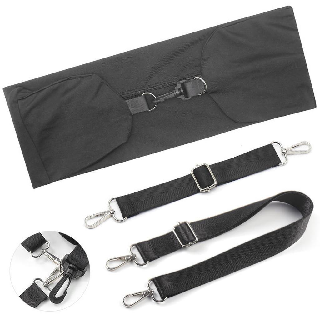 Travel neck pillow U-shaped, adjustable soft wool cover, can be filled with clothing for comfort