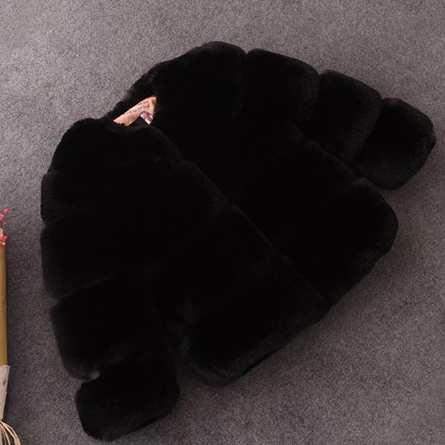 Mädchen Kunstpelzmantel Winter Kinder Mädchen Langarm Weihnachtsjacke Warme Kinder Mädchen Mantel Mädchen Oberbekleidung Kleidung