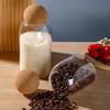 Borosilicate Glass Storage Jar with Cork Stopper for Tea, Coffee Beans & Cereal
