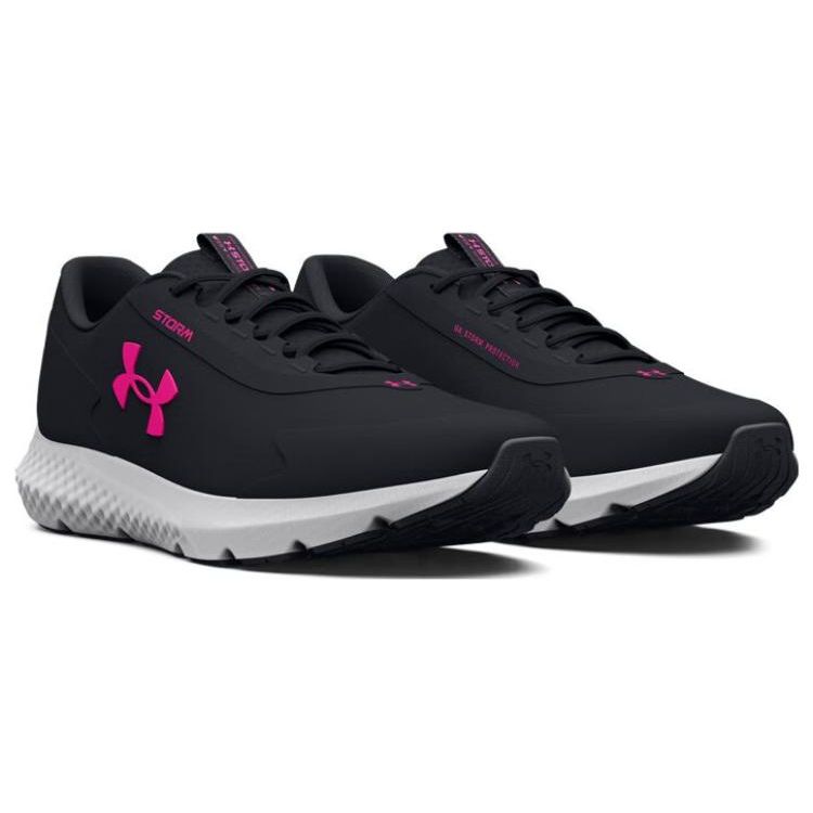 Under Armour Charged Rogue 3 Storm Low Top Running Shoes Women Sneaker Black 3025524-002