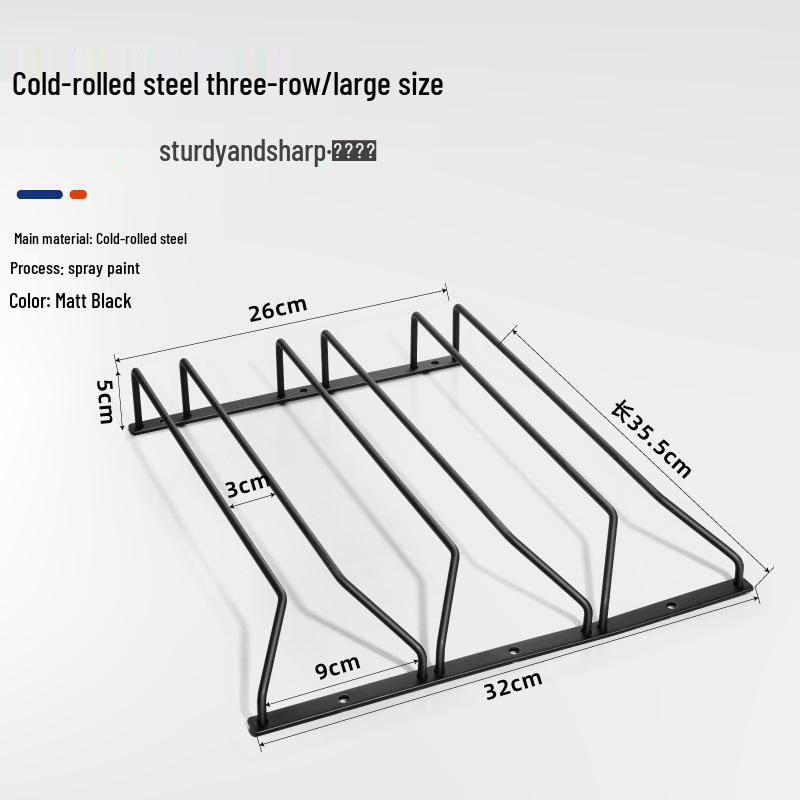 High-Stemmed 304 Stainless Steel Wine Glass Storage Rack for Red Wine Glasses