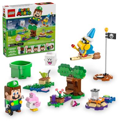 LEGO Super Mario LEGO Super Mario Adventure z interaktywną zabawką Luigi Zabawki konstrukcyjne dla chłopców i dziewcząt w wieku Nintendo Pomysł na prezent urodzinowy z 4