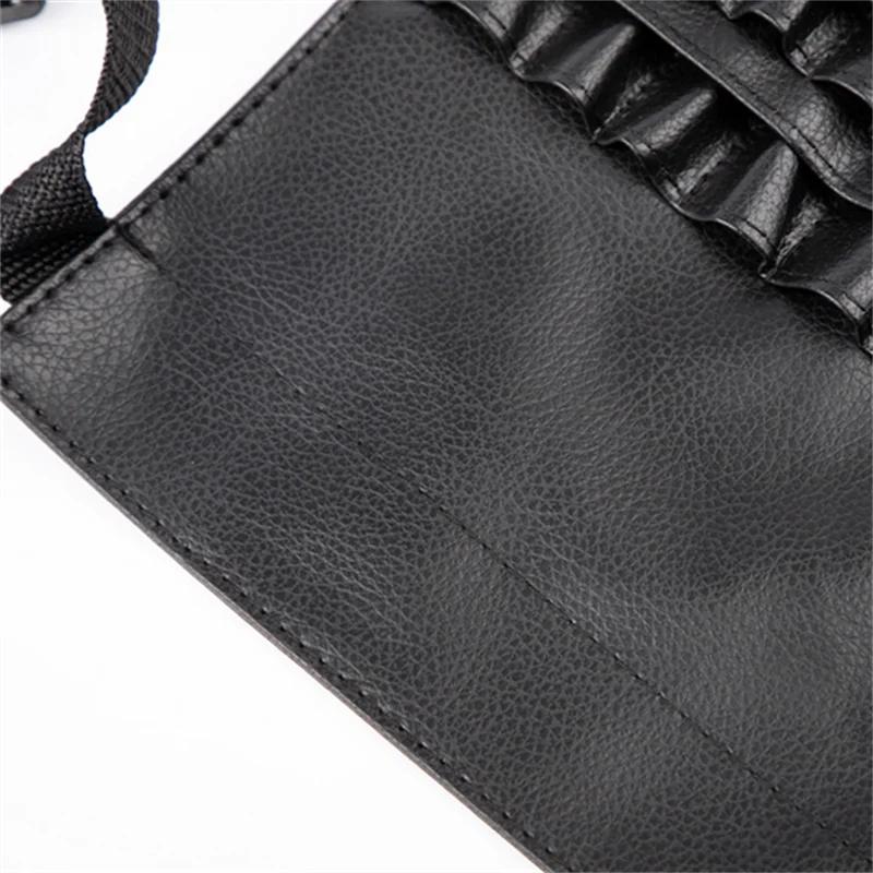 Multi-function 1PC PU Leather Waist Bag Makeup Brush Bag With Belt For Professional Makeup Artist Large Capacity Pet Scissor Bag