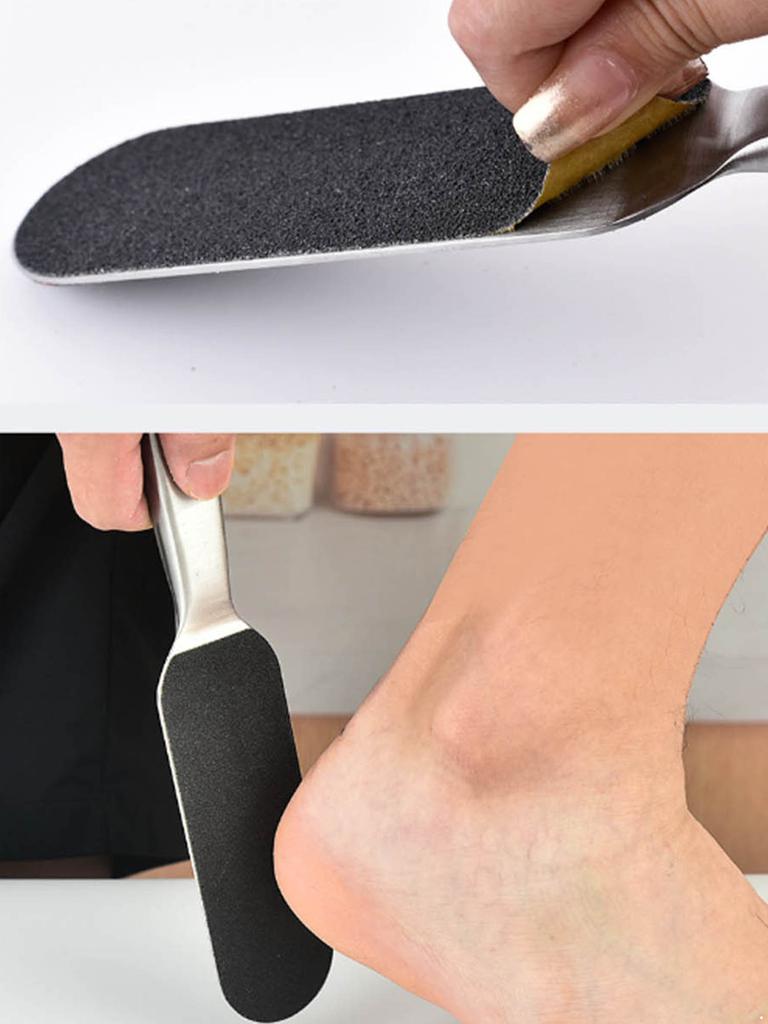 10 Replaceable Grinding Pads Foot File for Cracked Heels and Dry Skin Care Effective Callus Remover for Smooth Soft Feet