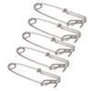 5PCS Long Line Clips Snap Swivel Sea Fishing Connectors Closed Eye Hanging Buckle Quick Pin Tool3.0cmx110MM