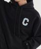C Logo Hoodie Black