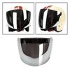 New Universal Full Face Helmet Visor Wind Shield Lens 3-Snap Motorcycle Open Face
