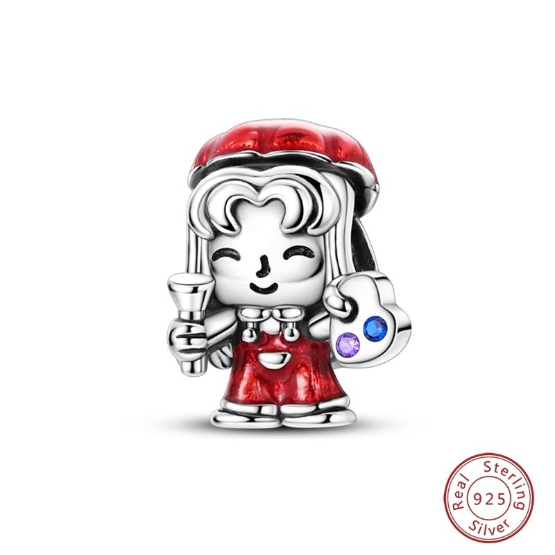 Sweet Copper Girl Rose Dress Ballet Russian Nesting Doll Charm Bead Charms Bead Charms Pendants Compatible With 3mm Bracelets Do It Yourself Fine Jewe