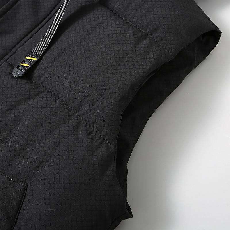 Plus Size S-8XL Waterproof Sleeveless Parka Man Waistcoat  Fashion Men's Warm Vest Hooded Korean Style Padded Coats