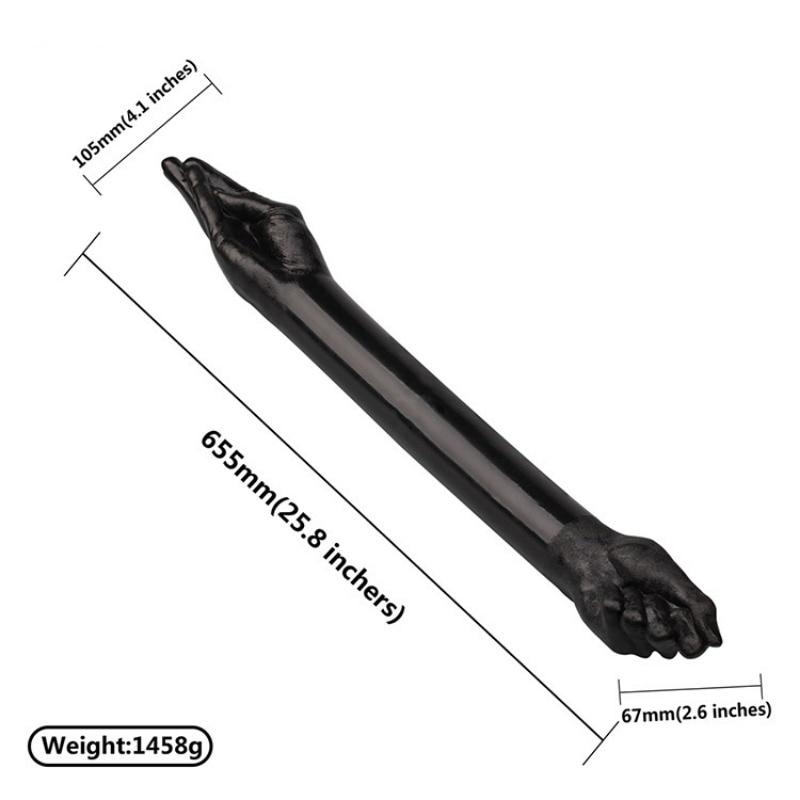 65cm PVC Animated Arm Masturbators Double Dildo Fisting Sex Toys Monster Cock Realistic Penis Slave BDSM
