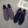 Fashion Men's Genuine Leather Chelsea Boots British Style Suede Leather Men's Shoes AutumnWinter Cowhide and Suede Men's Boots