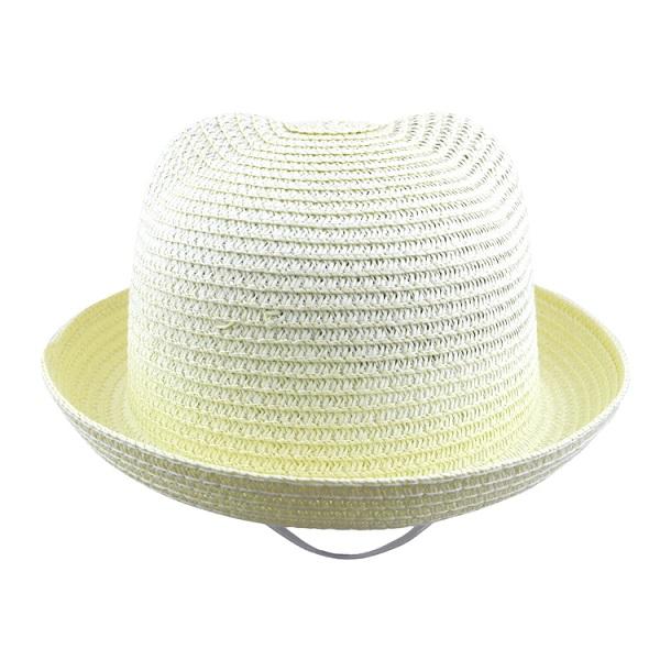 2018 Summer Baby Ear Decoration Lovely Children Character Solid Kid Floppy Panama Straw Hats Girls and Boys Sun Hat