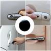 Car Door Lock Screw Cover, Car Lock Protector Sticker, 4 Portable Carbon Fiber Stickers