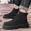 Men's Retro British-Style High-Top Martin Boots - Autumn Yellow Edition
