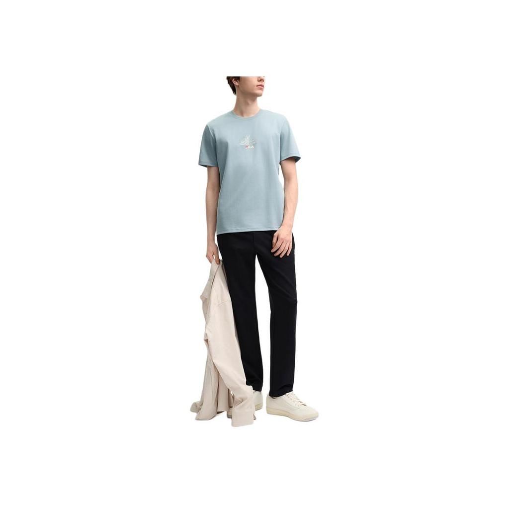 New FILA T Shirt Men's Ink White Blue F11M518101F-BU