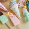 High Quality Foam Ice Cream Pendant Colorful DIY Decor Christmas Tree Decoration Christmas Resin Pendant Favors Decor