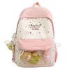 Schoolbag new high-value schoolbag female sweet dopamine cute cartoon backpack high school student lightweight large-capacity backpack