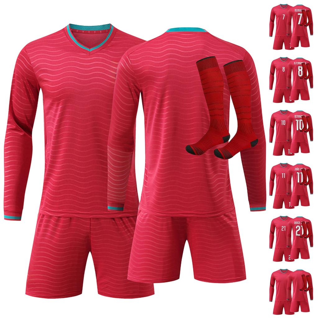 2526 Away Jerseys Sports Team Uniform Set Football Training Suit Set