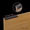 KAK Gold Silver Black Hidden Cabinet Handles Zinc Alloy Kitchen Cupboard Pulls Drawer Knobs Furniture Door Handle Hardware