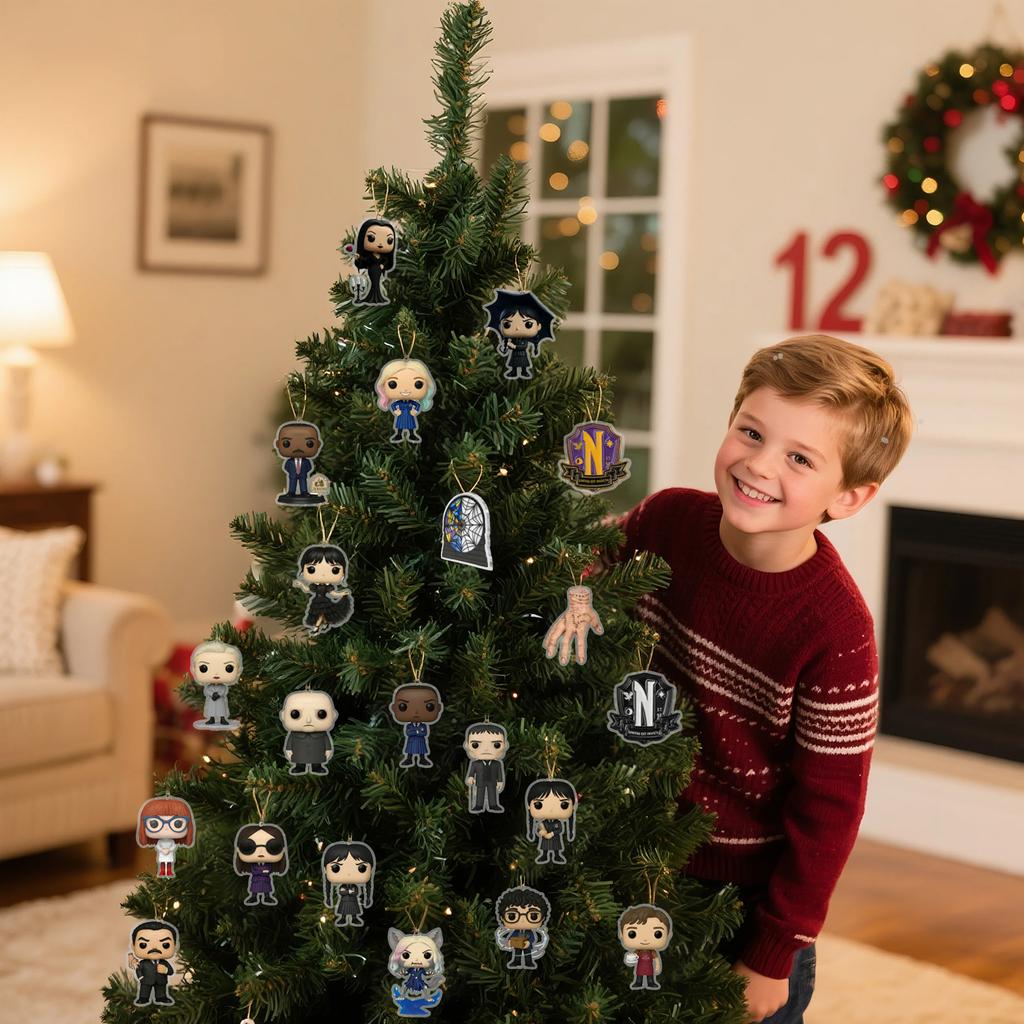 Acrylic 24-Day Christmas Countdown Calendar Mystery Box – Featuring Delightful Surprises, This Calendar Will Make Your Countdown