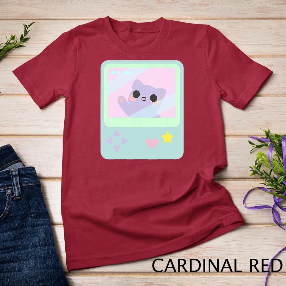 Super Kawaii Gamer Cat kitty Pastel Anime Inspired T-Shirt Unisex T-shirt 2 XL