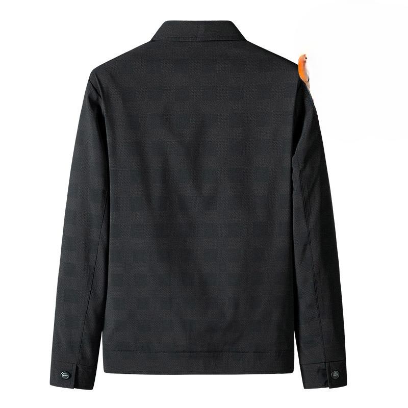 Spring and Autumn Middle-aged Jackets In the Elderly Casual Fleece Thickened Autumn Coat Men On Clothes
