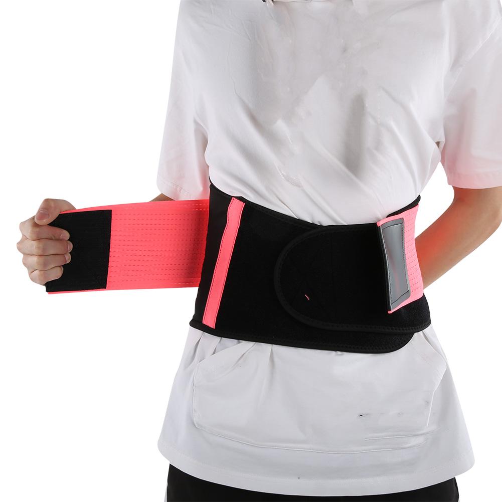Breathable Mesh Support Exercise Belt Fitness Waist Training Gym for Both Men and WomenPink