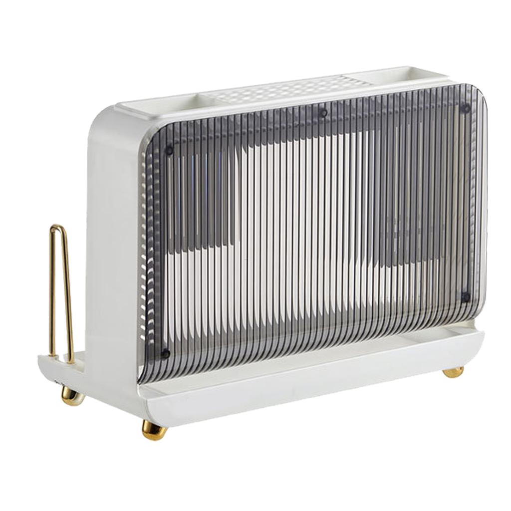 Utensil Holder for Kitchen Counter Anti Slip Utensil Drying Rack Multifunctional Chopsticks Spoons Forks