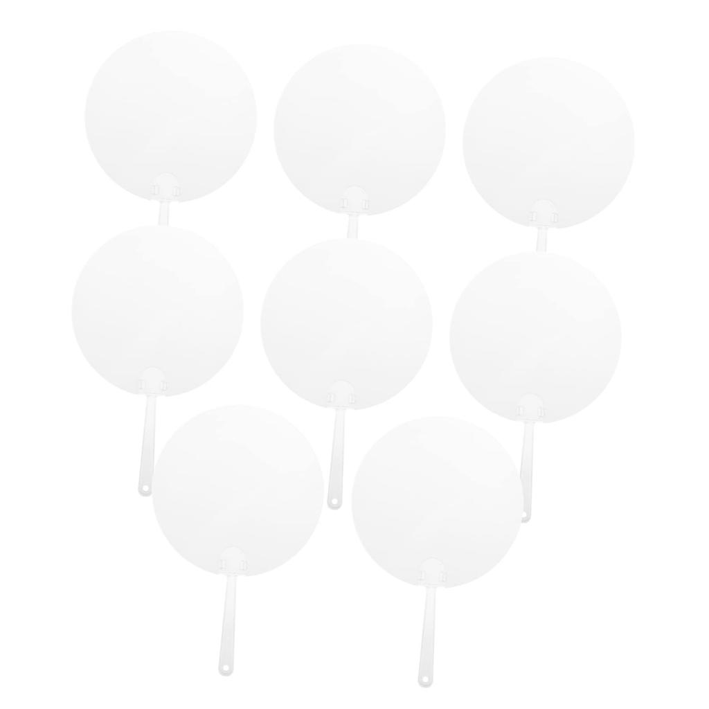 Toyvian 32 Pieces DIY Transparent Paper Portable Handheld DIY Graffiti Plastic Hand Plain Hand Graffiti Hand Fans Fans, Fans, Fans, Fans, Fans,