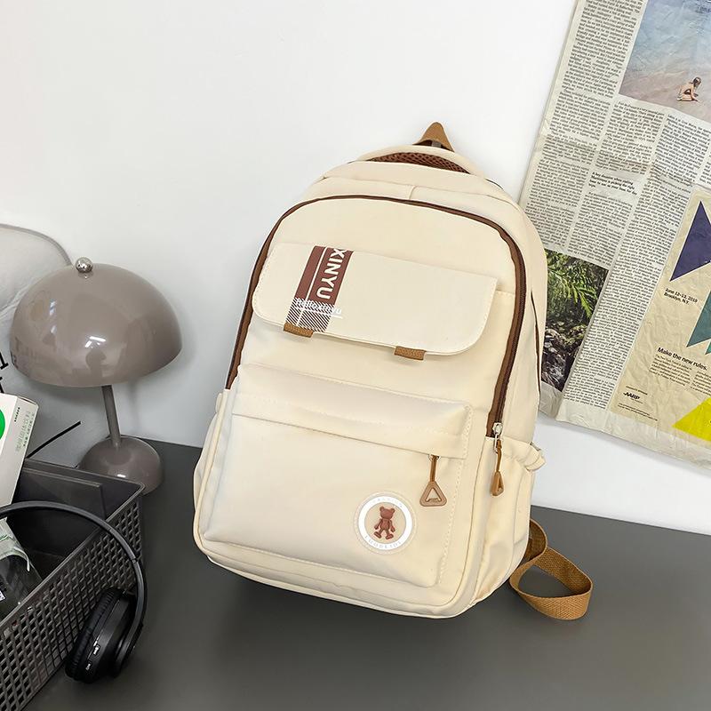 Schoolbag Japanese fresh and simple backpack unisex student schoolbag leisure commuting versatile going out travel backpack