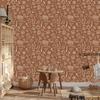 School Supplies Wallpaper Orange and Beige for Living Room and Bedroom 50x1000