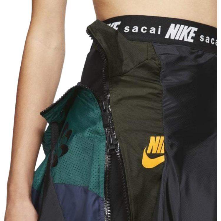 Nike Fusta Femei x Sacai Negru/Auriu Universitar Pantaloni Femei CD6299-010