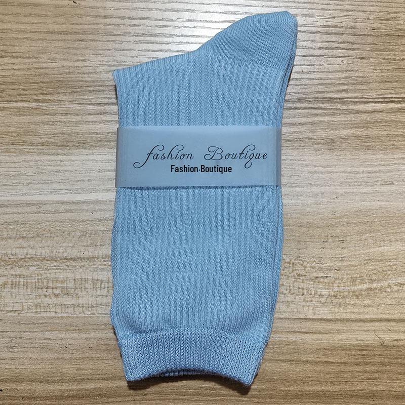 Women's 2025 Dopamine Dance Socks: Colorful, Scrunched Cotton Mid-Calf Socks for All Seasons