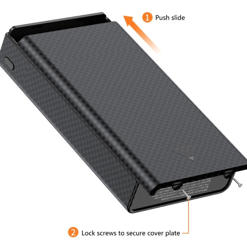 DIY Battery Pack Case With PD100 Fast Charging Capability For 6pc 21700 Battery Holder Enhances Power Supply Outer Shell