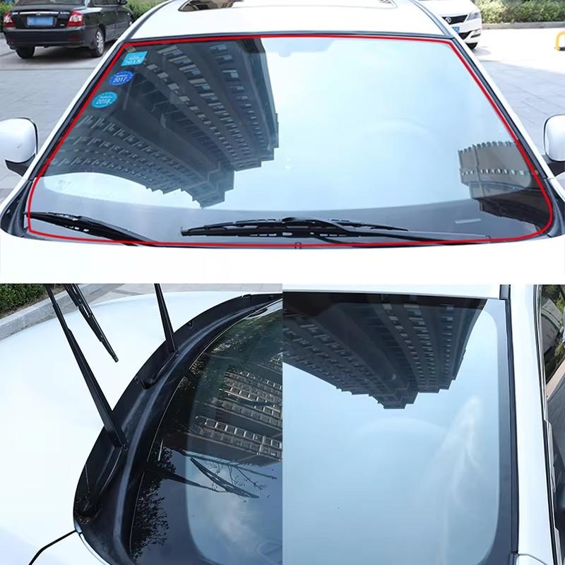 MOBIDEA 0.75inch Car Rubber Sealing Strip Windshield Roof Window Seal Soundproof Waterproof Edge Protector