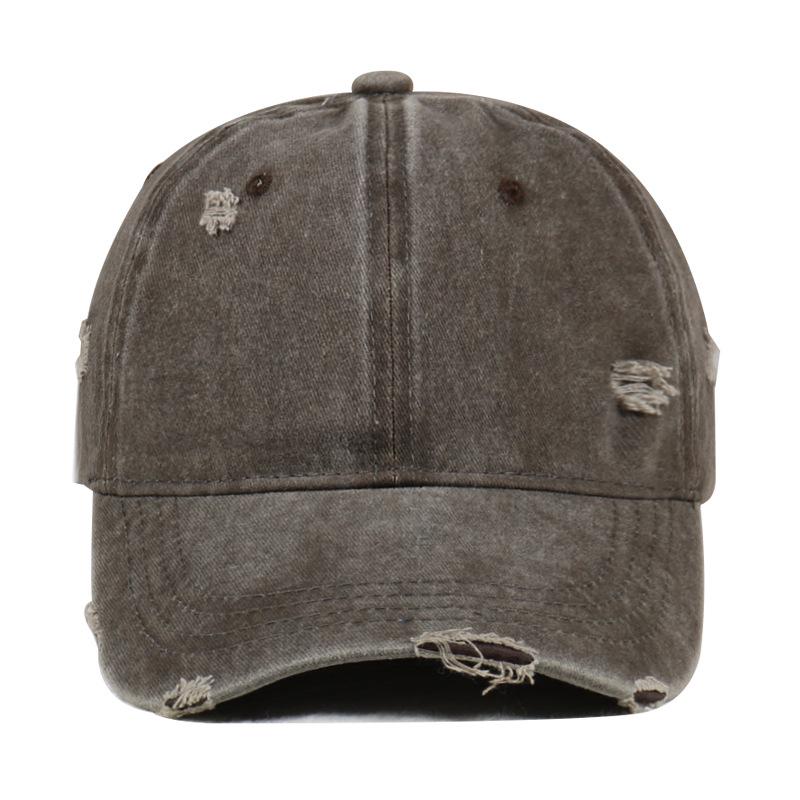 Unisex Distressed Washed Baseball Cap - Versatile Duckbill Design