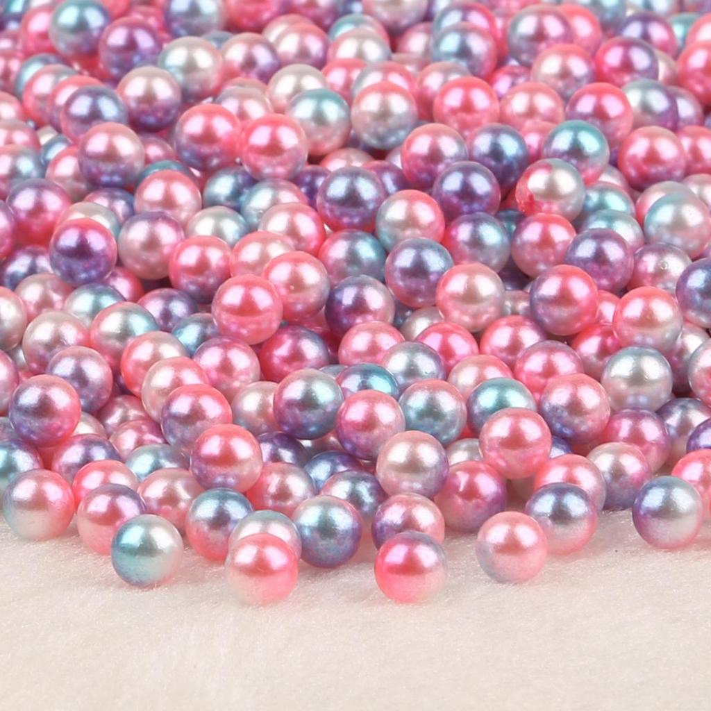 4-10mm Iridescent ABS Imitation Pearl Beads for DIY Decoration
