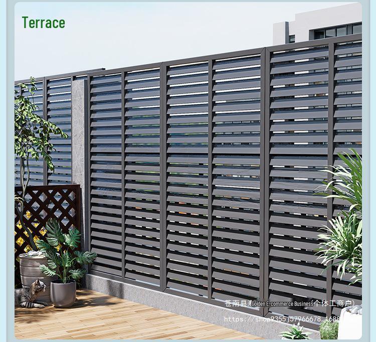 Outdoor Privacy Screen: Louvered Wood Fence for Gardens and Courtyards