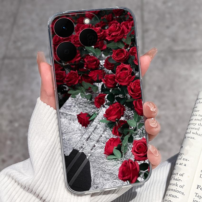 Pouzdro na telefon se vzorem čínského draka pro Realme 15T 14T 14X 15 13 12 11 10 C71 C61 P1 Měkké kryty Průhledné silikonové nárazuvzdorné pouzdro pro Realme Casing