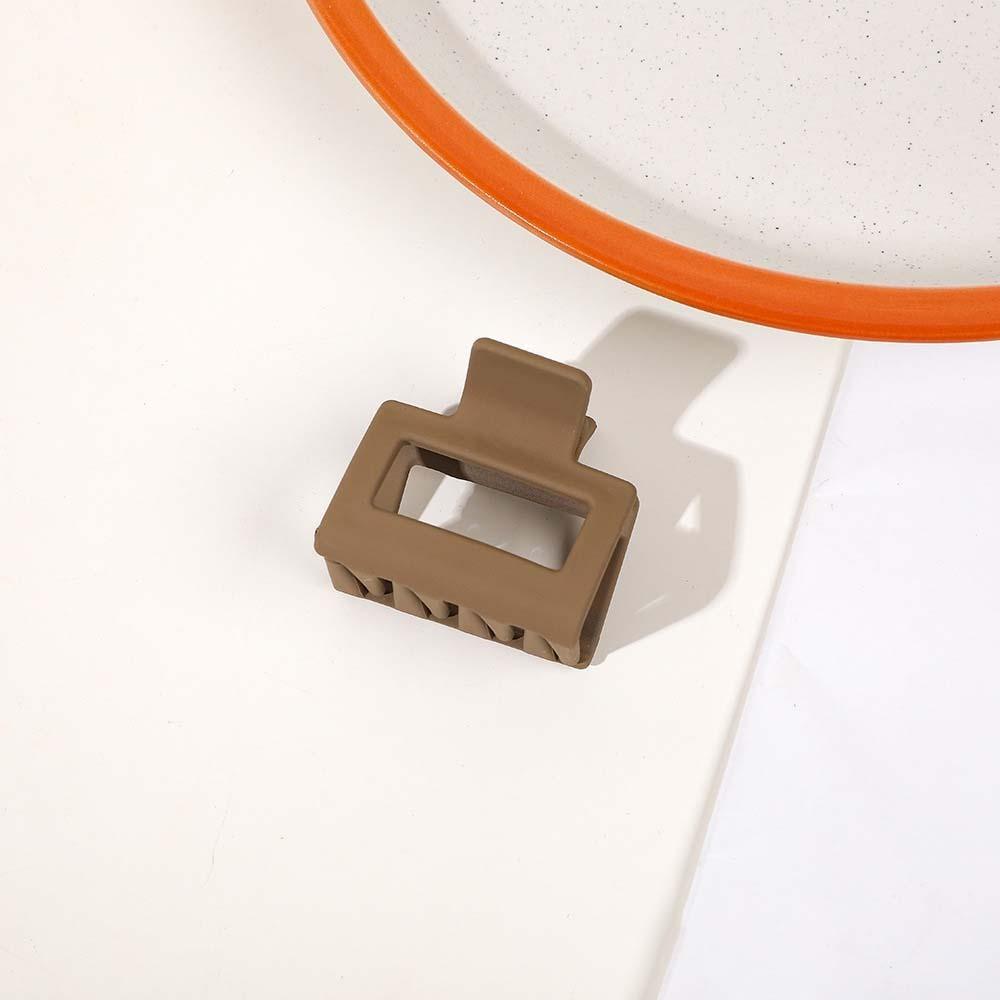 Presilha Pequena Estilo Coreano para Rabo de Cavalo, Quadrada Fosca, Mini Garra de Cabelo Quadrada, Festa