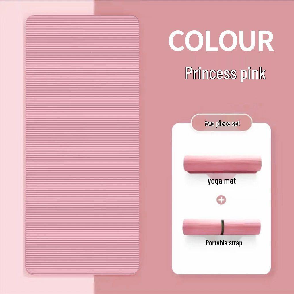 Extra Thick Non-Slip Yoga Mat for Beginners - Wide and Long, Perfect for Home Fitness and Dance.