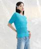 CHASECULT Women'S Scalloped Knit Short Sleeve Sweater-Cbpg5692D0D