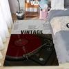 2D Classical Music Vintage Vinyl Record Area Rug,Carpet Rug for Living Room Bedroom Sofa Decoration,Kid Play Non-slip Floor Mat