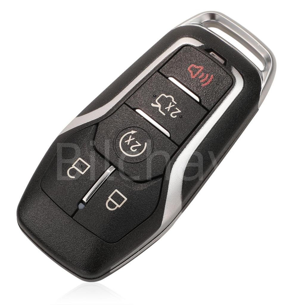 Compatible 5-Button Ford Lincoln Smart Key Remote Control 433.92MHz, 49 Chip