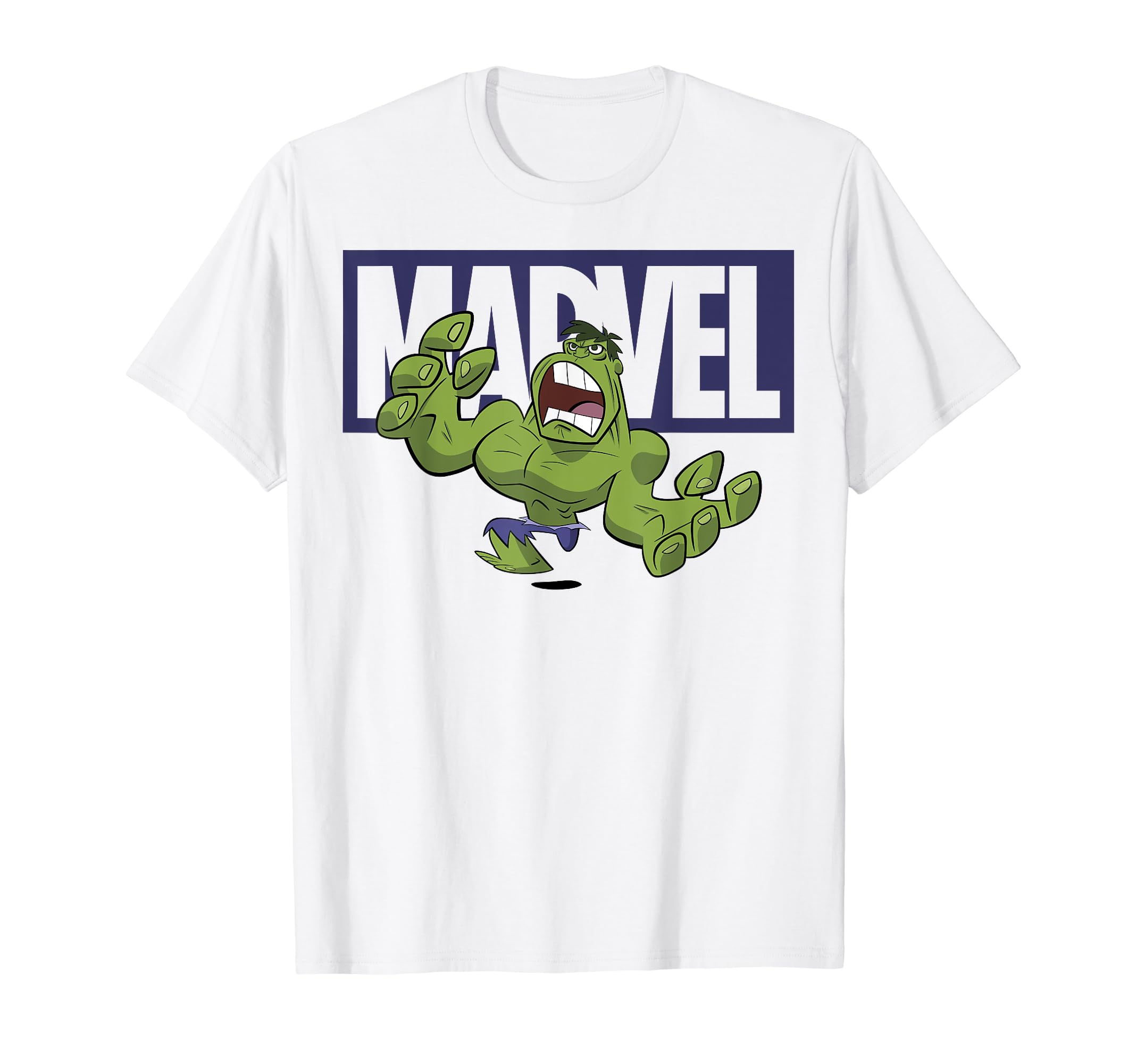 

Marvel Hulk Chibi Action Pose Logo Outline T-Shirt