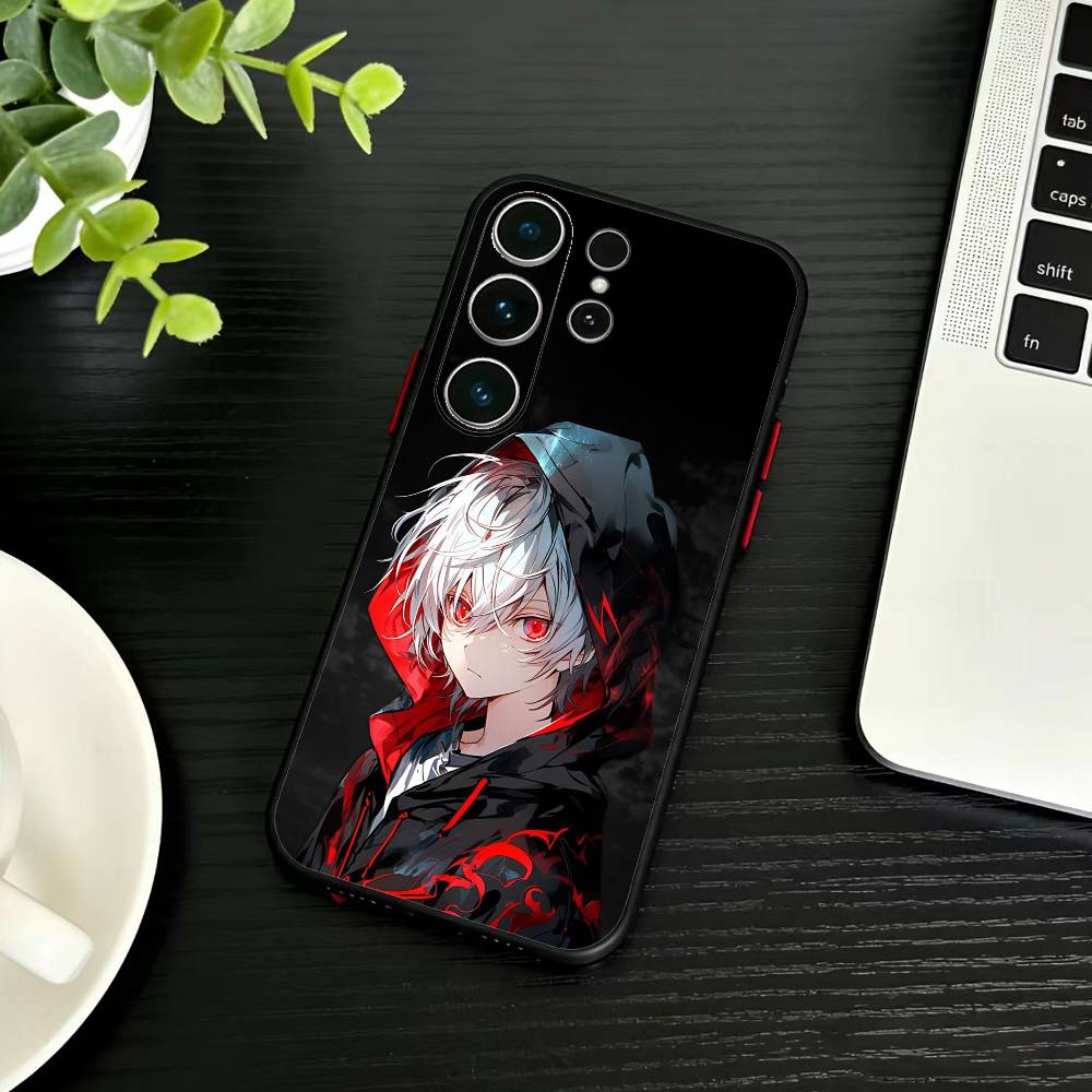 K-Kazuha Genshin K-Kaedehara Phone Case For Samsung S26,S25,S24,S23,S22,S21,S20,Plus,Fe,Lite,Others Black Cover