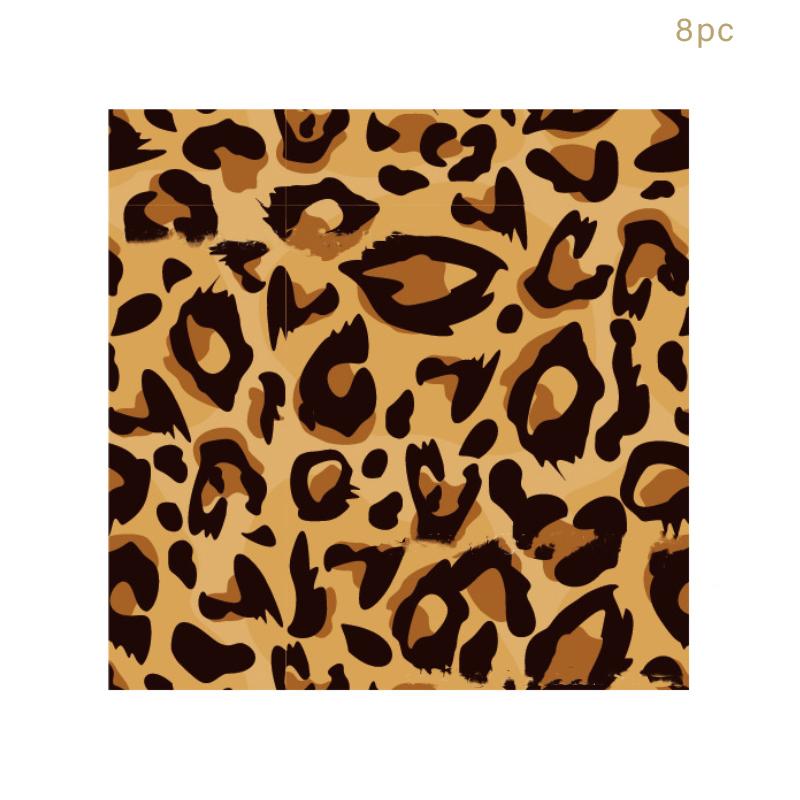 Woodland Animals Disposable Plates Jungle Safari Birthday Animals Giraffe Zebra 1st Birthday Party Decor Leopard Print Plates