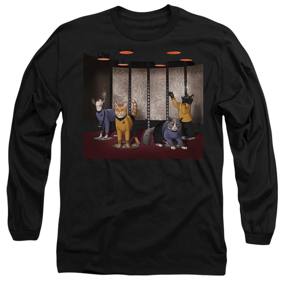 Star Trek Unisex Adult Beam Meow Up T-Shirt